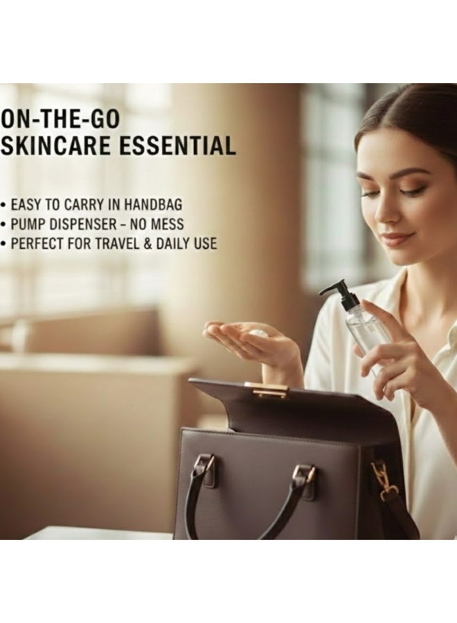 أربع زجاجات سفر لأدوات النظافة الشخصية، عبوات قابلة لإعادة التعبئة مانعة للتسرب، مناسبة للوشن والشامبو السائل، خالية من مادة BPA ومعتمدة من إدارة أمن النقل الأمريكية (TSA). - Image 5